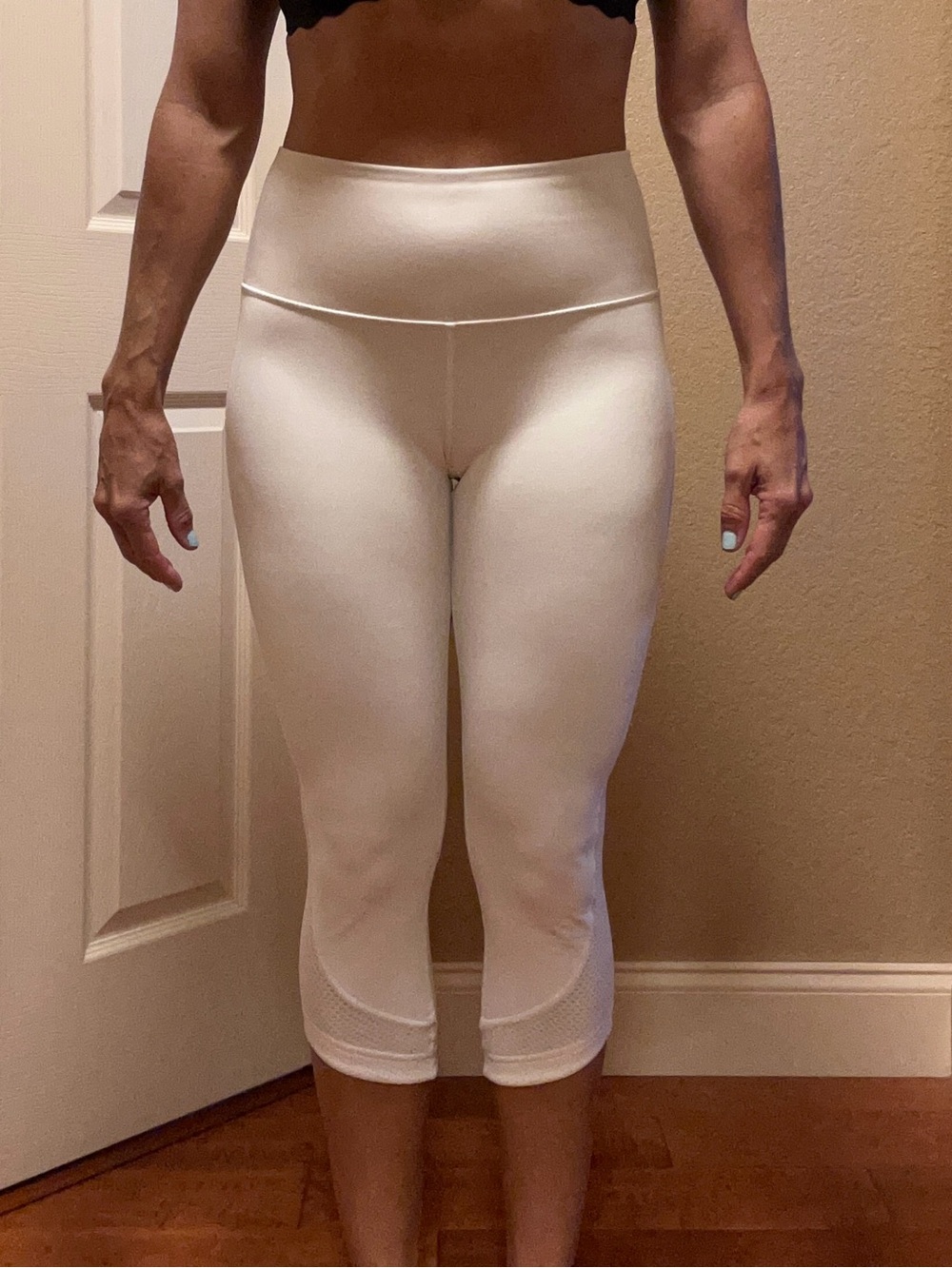 Lululemon vintage 2004 High-Waist Capri Leggings - White